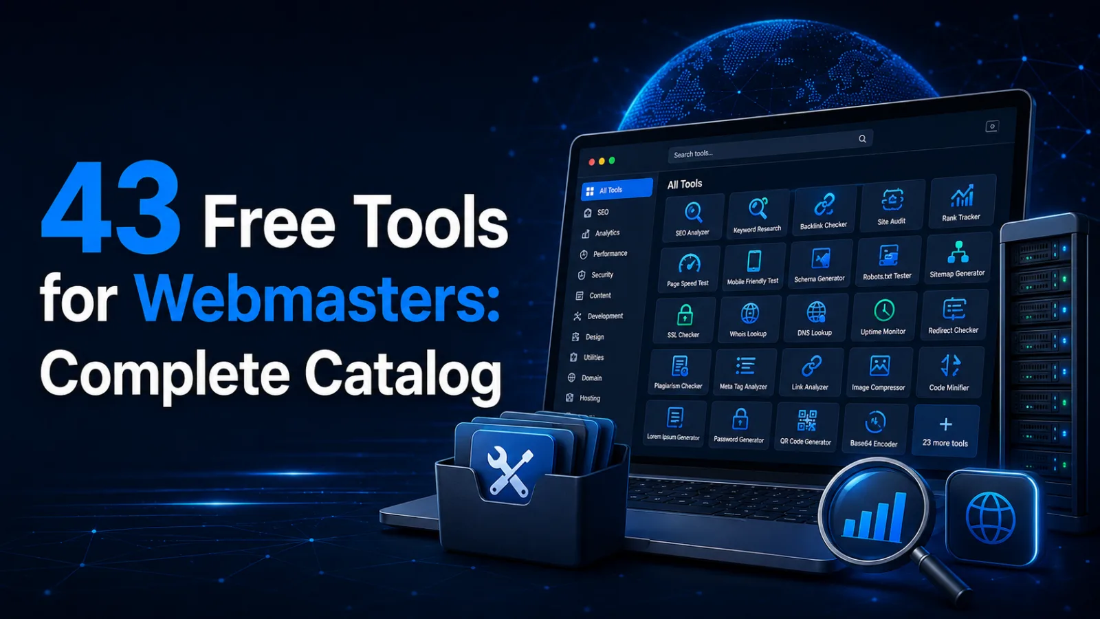 43 Free Tools for Webmasters: The Complete Catalogue