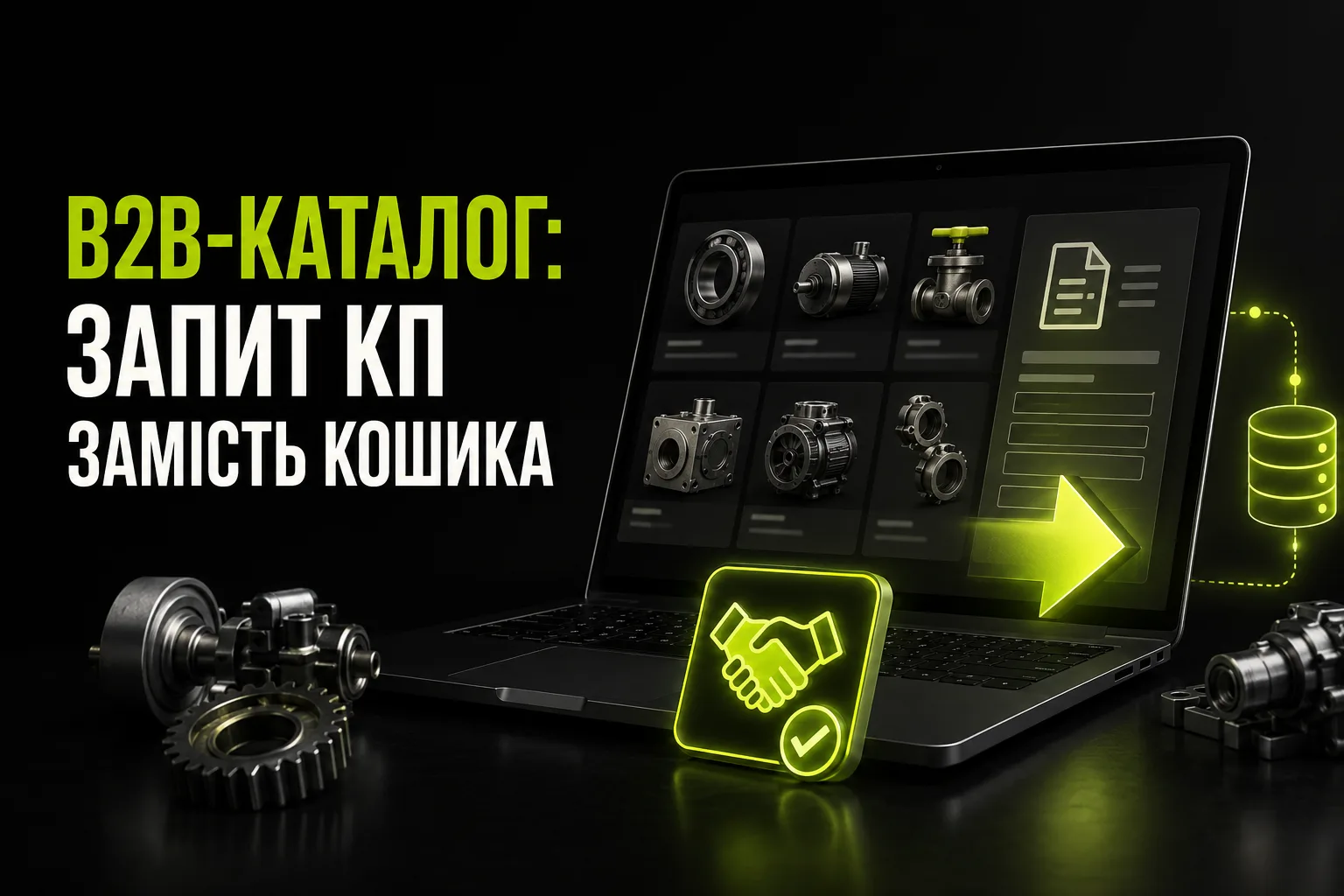 B2B-каталог: чому виробнику потрібен запит КП, а не кошик