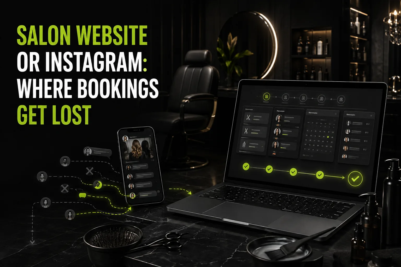 Beauty salon website vs Instagram: where bookings are lost