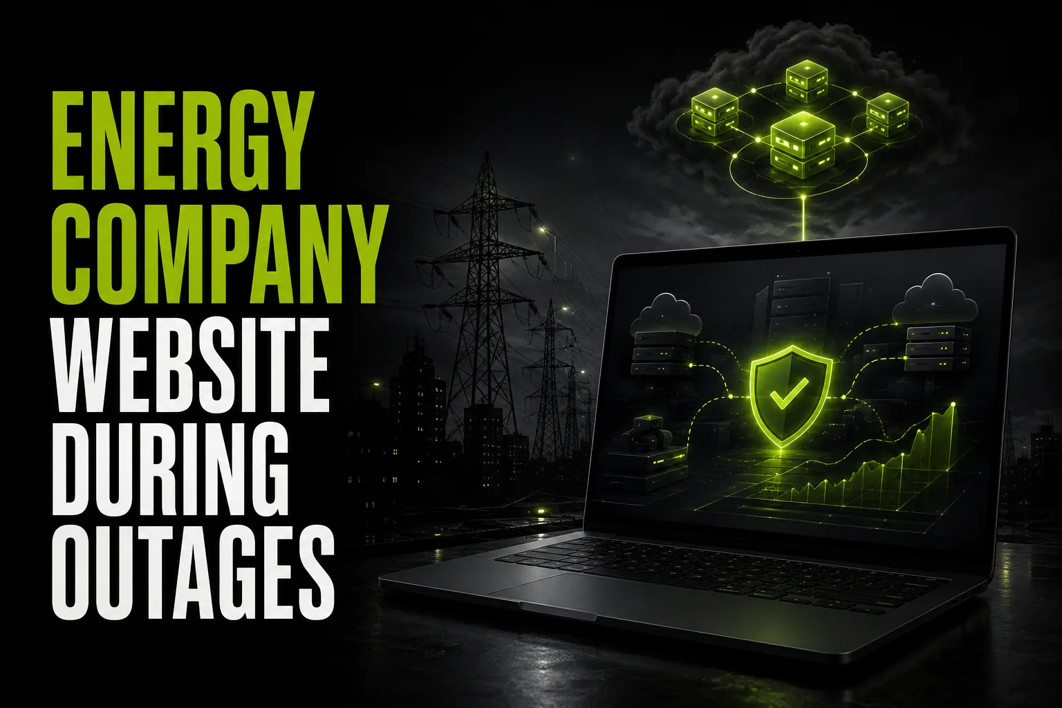 Energy company website: surviving the first blackout day