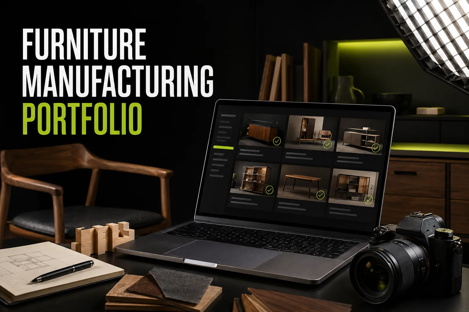 Furniture portfolio: what to shoot and how to caption it