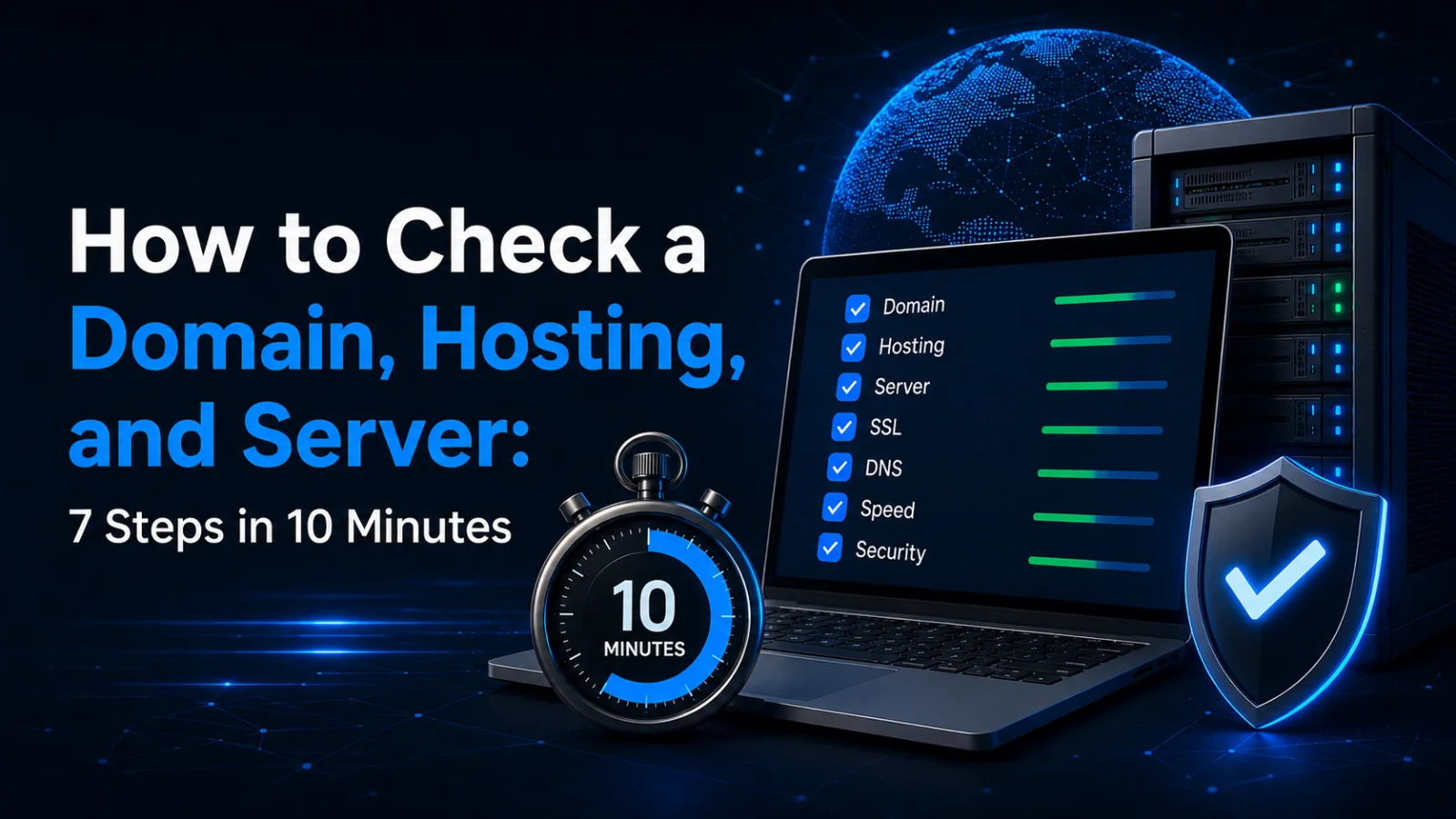 How to Check a Domain, Hosting and Server: 7 Steps in 10 Minutes