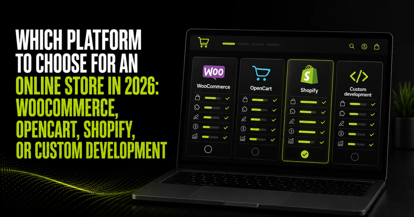 How to Choose an E-commerce Platform in 2026: WooCommerce, OpenCart, Shopify, or Custom Development