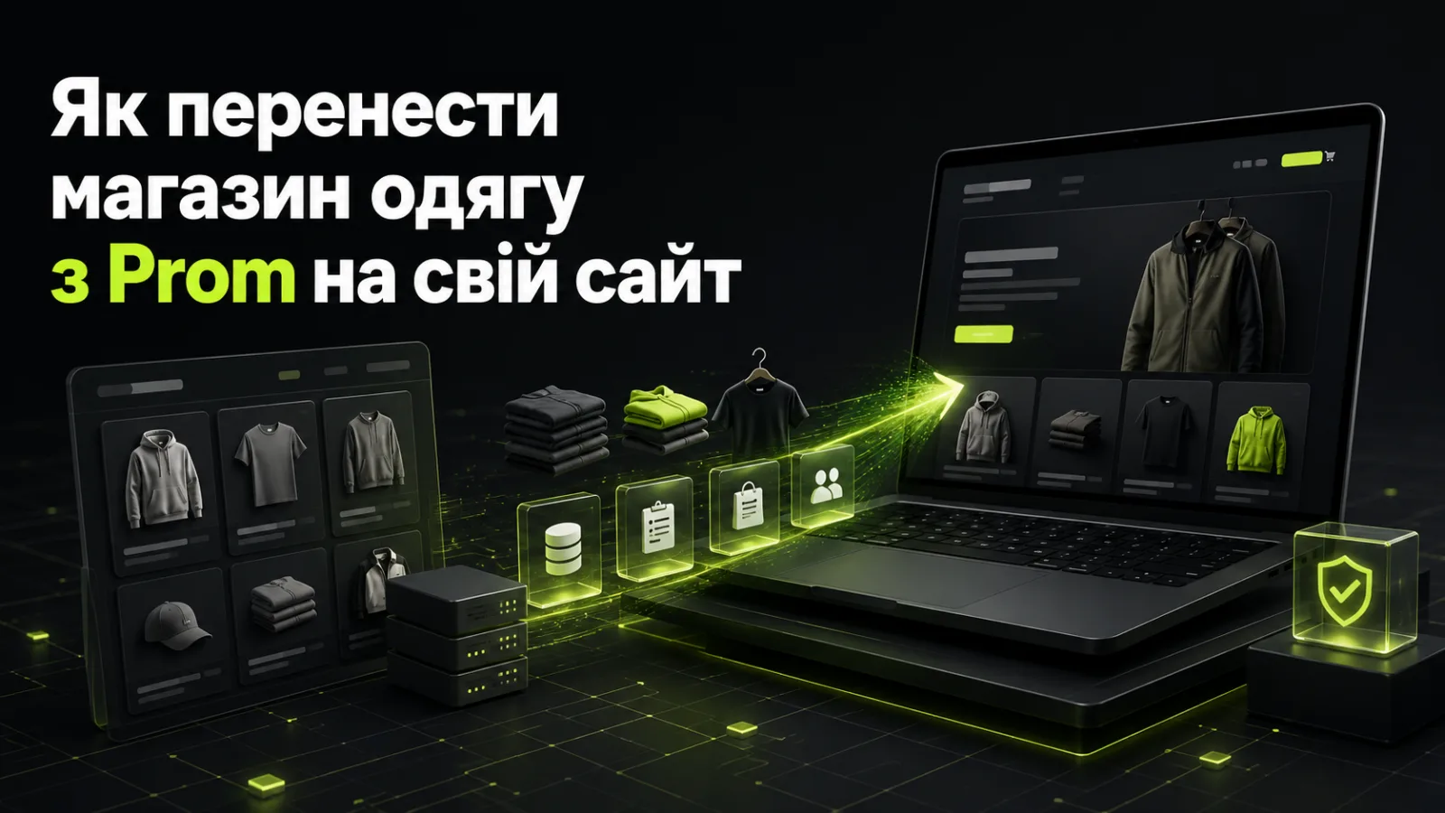 Як перенести магазин одягу з Prom на свій сайт