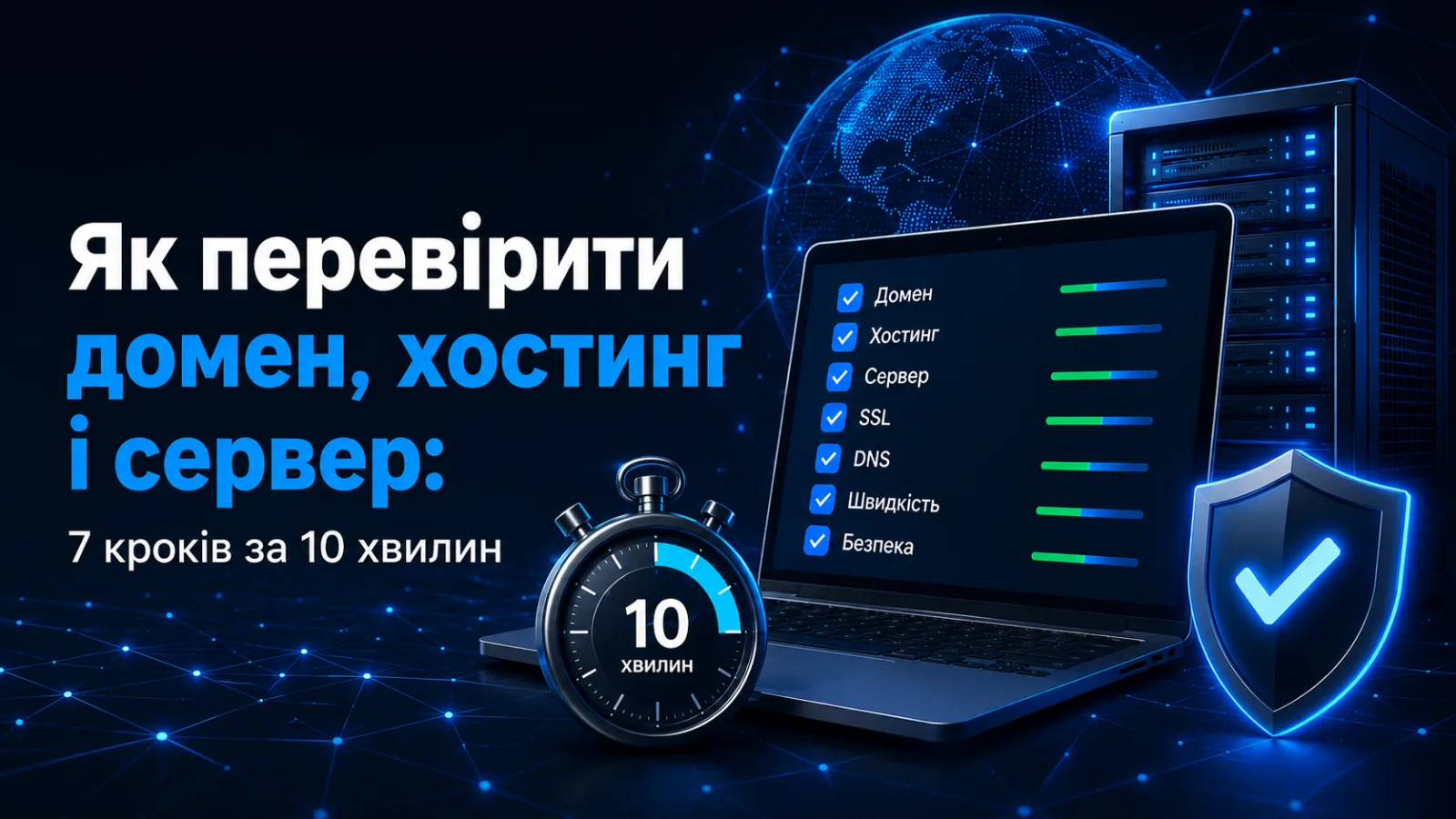 Як перевірити домен, хостинг і сервер: 7 кроків за 10 хвилин