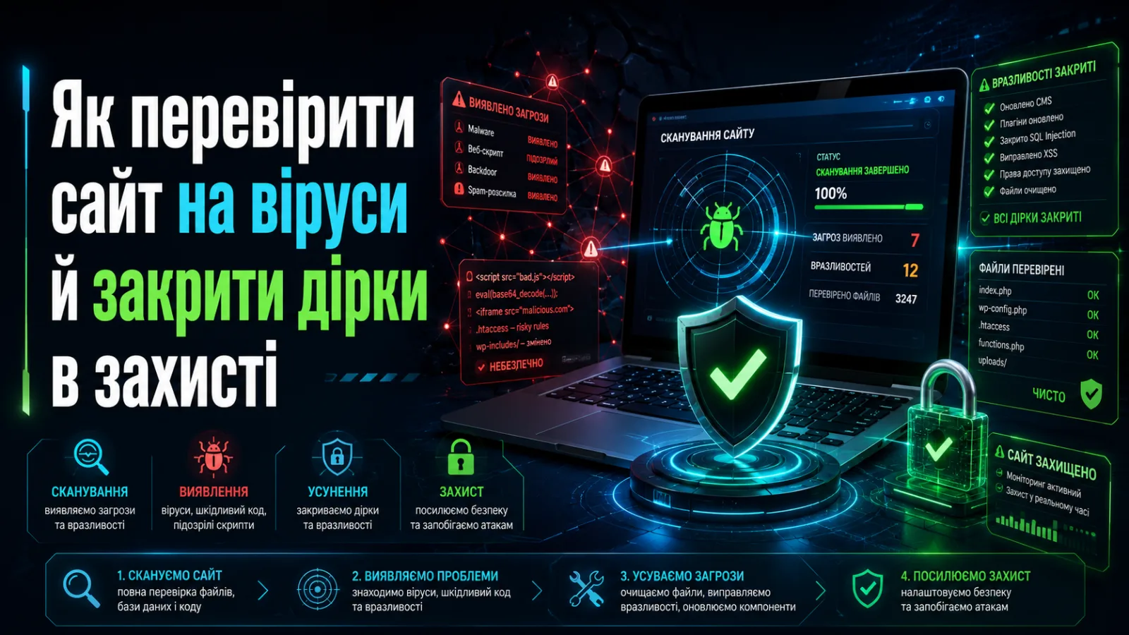 Як перевірити сайт на віруси й закрити дірки в захисті
