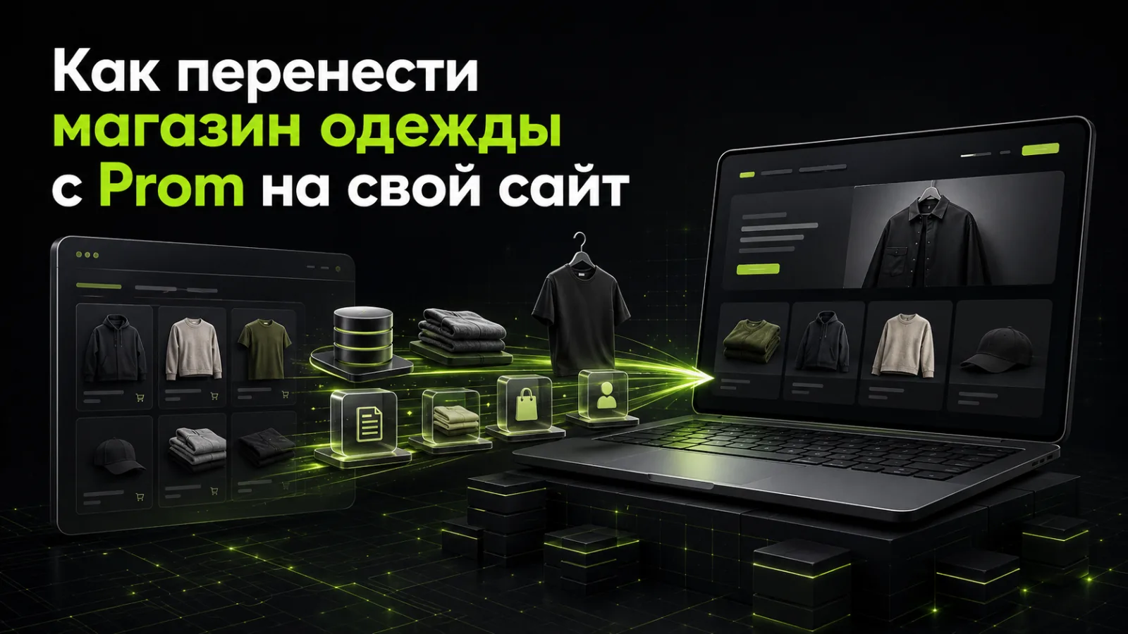 Как перенести магазин одежды с Prom на свой сайт