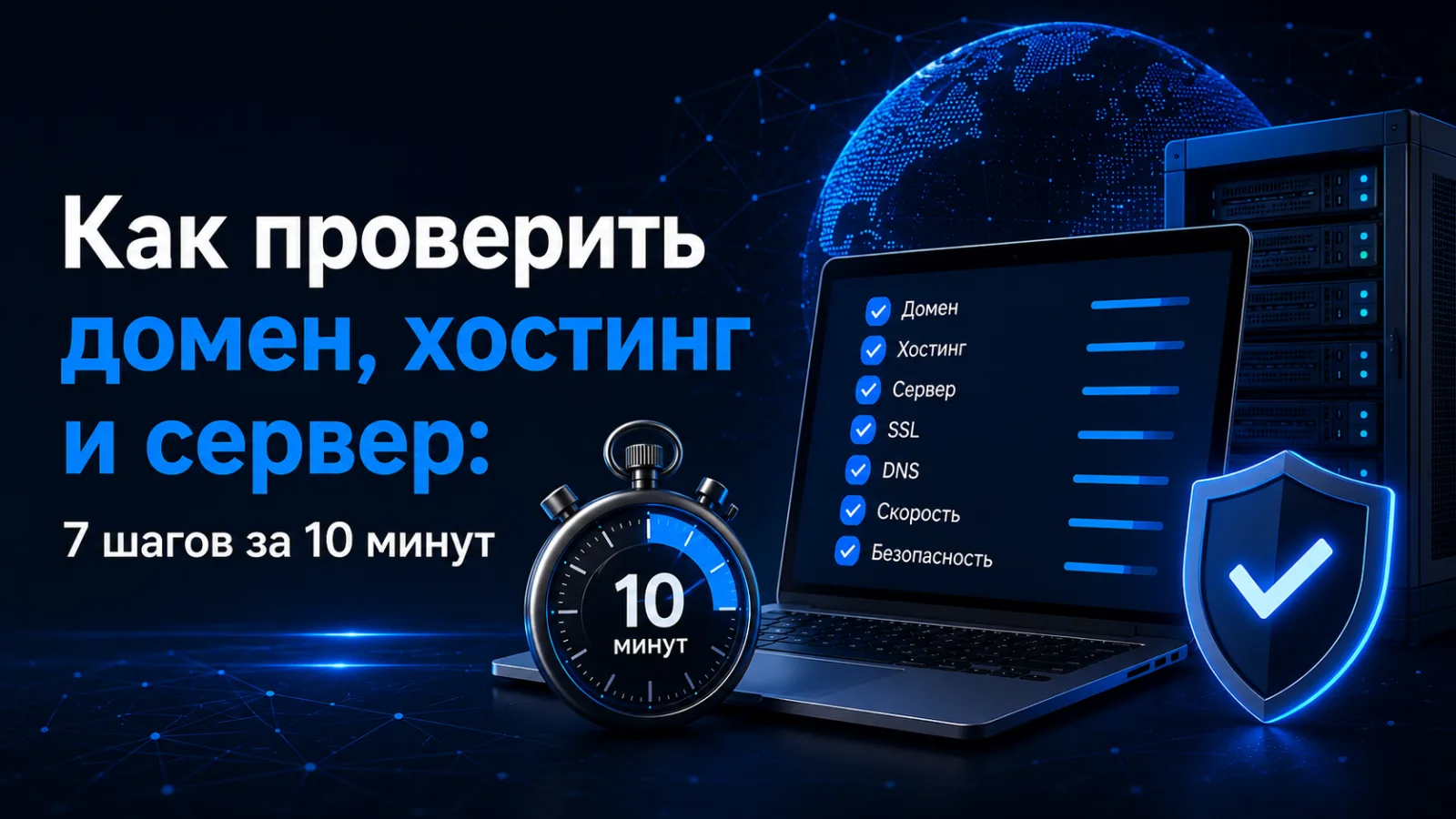 Как проверить домен, хостинг и сервер: 7 шагов за 10 минут