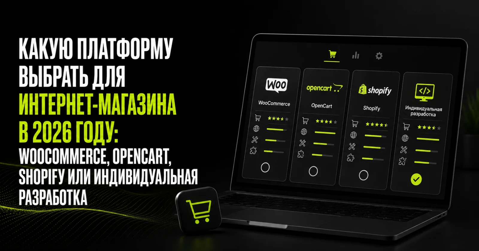 Какую платформу выбрать для интернет-магазина в 2026 году: WooCommerce, OpenCart, Shopify или индивидуальная разработка