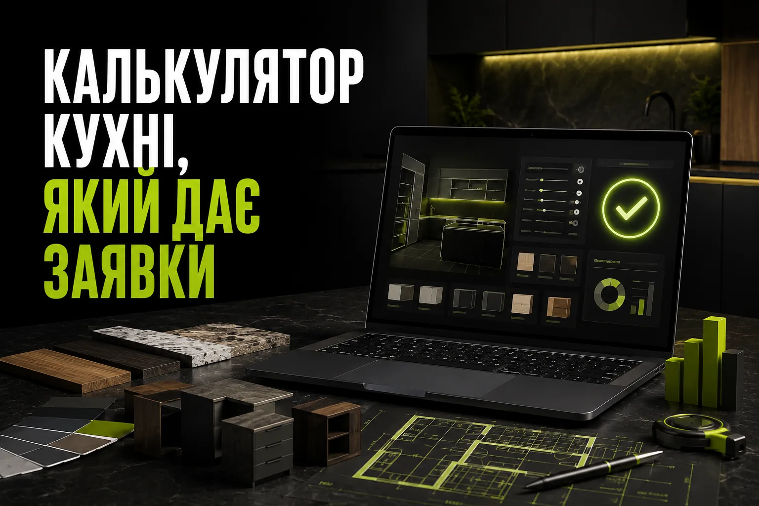 Калькулятор кухні на сайті: як рахувати, щоб були заявки