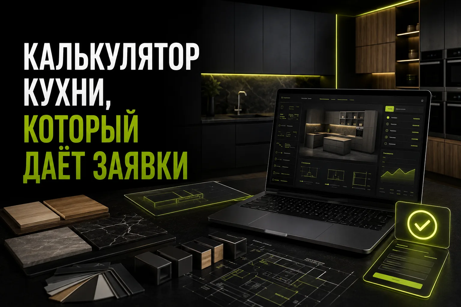 Калькулятор кухни на сайте: как считать, чтобы были заявки