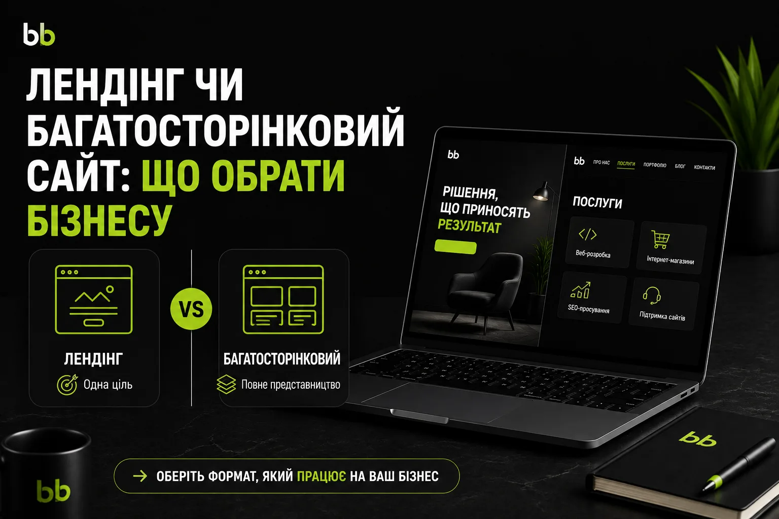 Лендинг или многостраничный сайт: что выбрать бизнесу