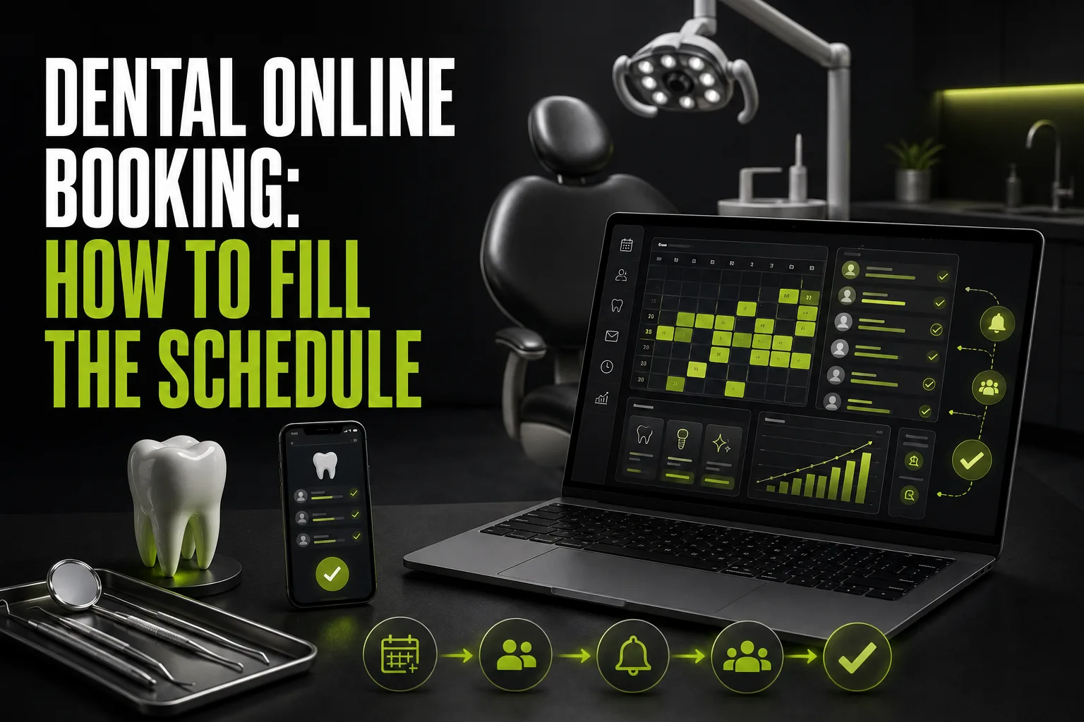Online booking for a dental clinic that fills the schedule