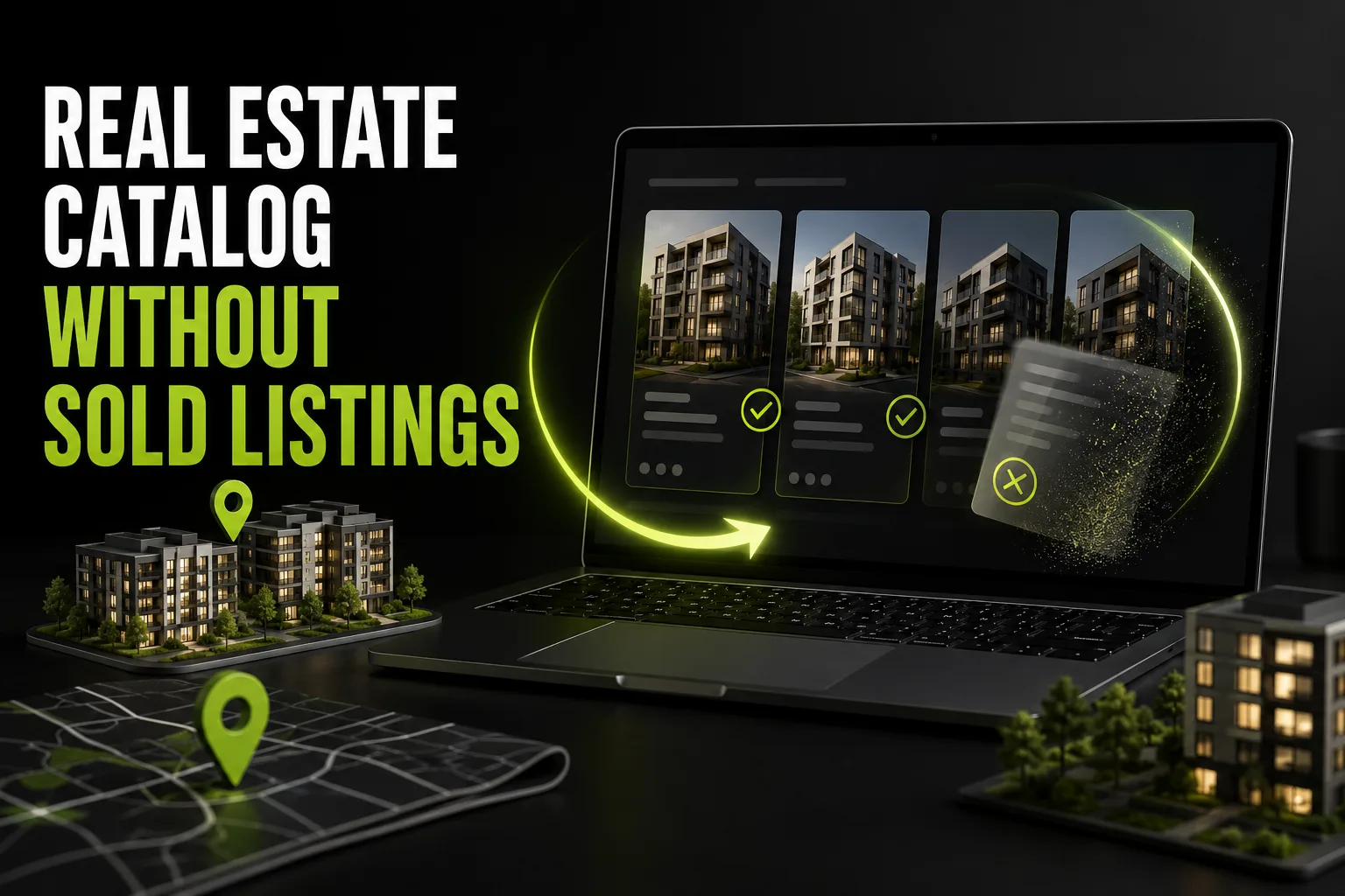 Real estate catalog without sold listings hanging around