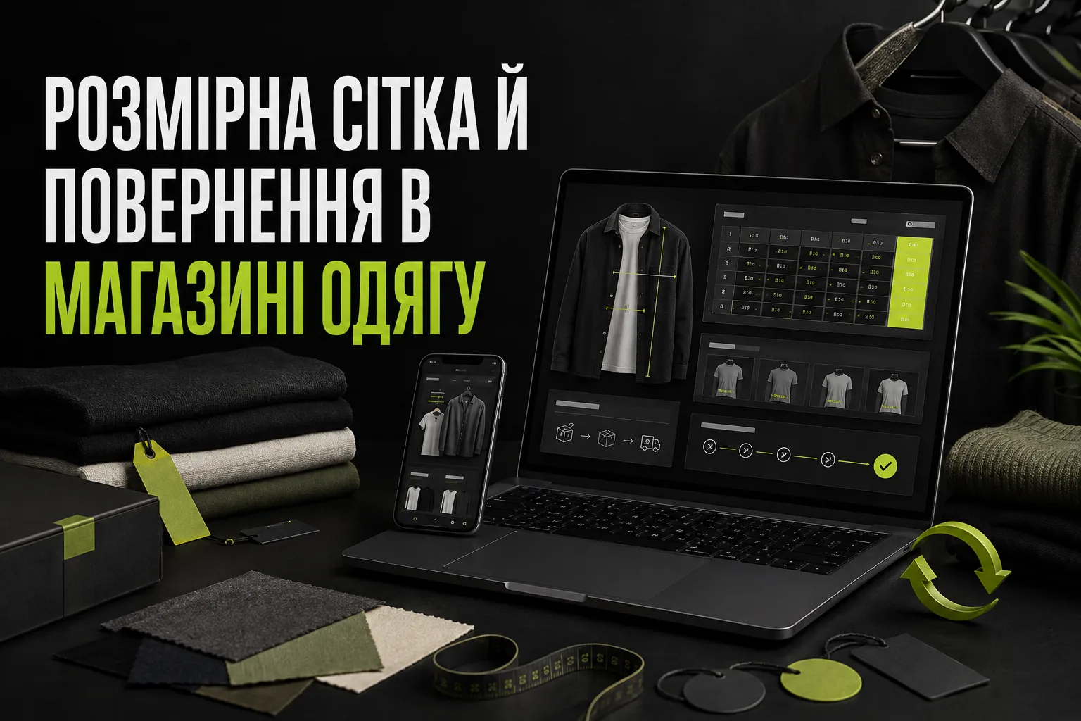 Розмірна сітка й повернення в магазині одягу