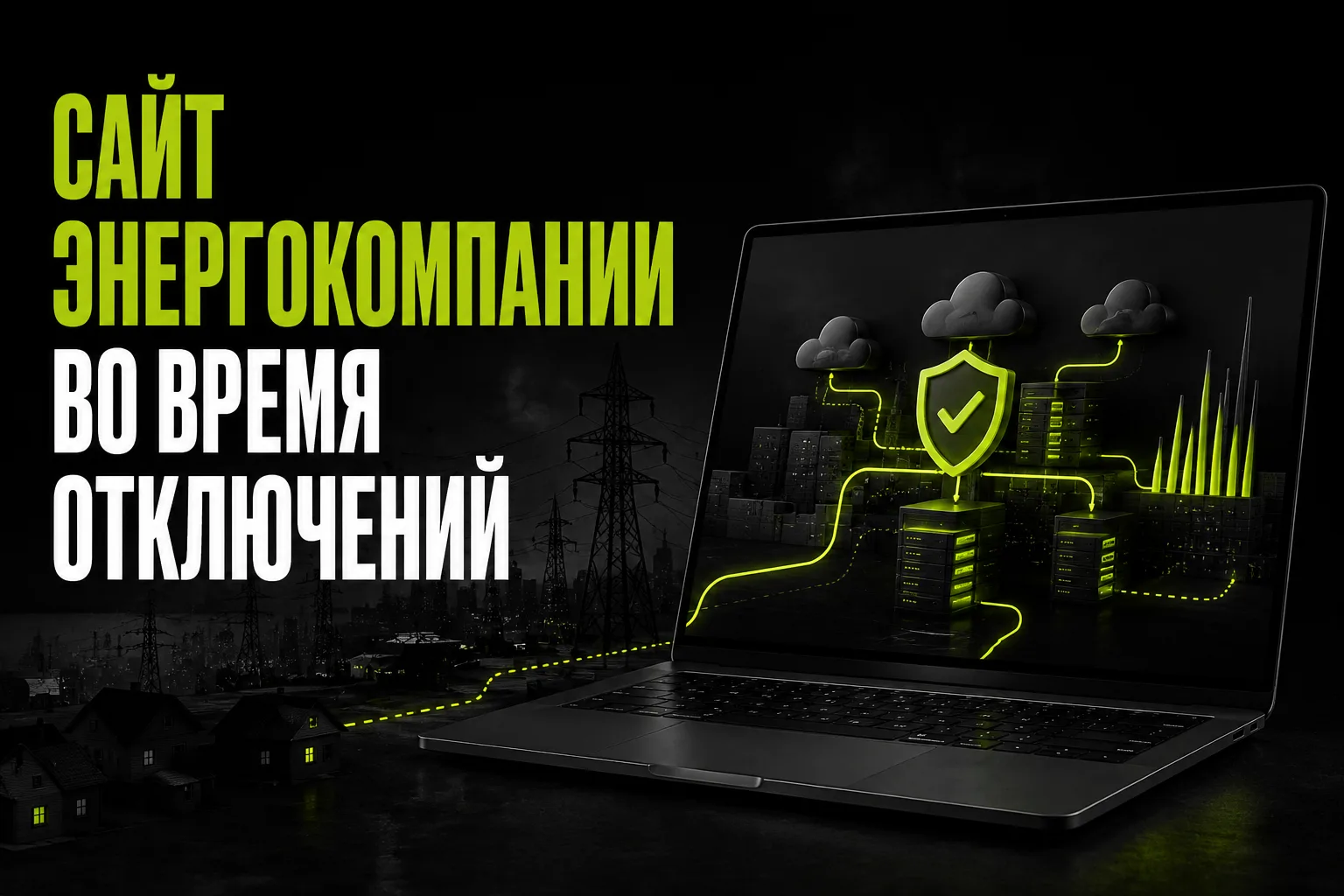 Сайт энергокомпании: как не упасть в первый день отключений