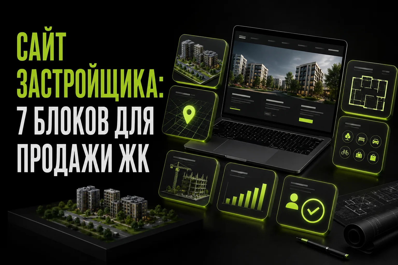 Сайт застройщика: 7 блоков, без которых ЖК не продаётся