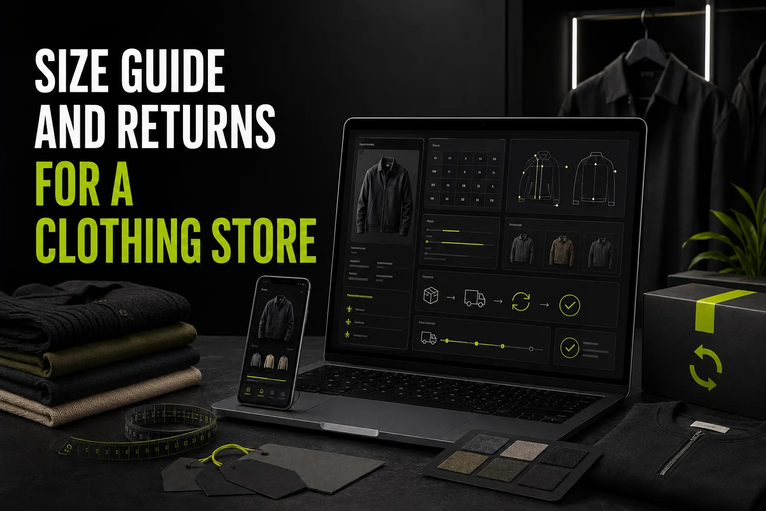 Size charts and returns in a clothing store