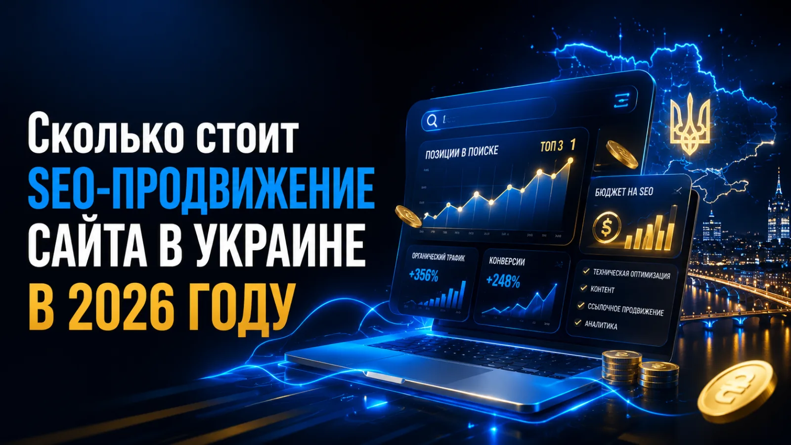 Сколько стоит SEO-продвижение сайта в Украине в 2026 году
