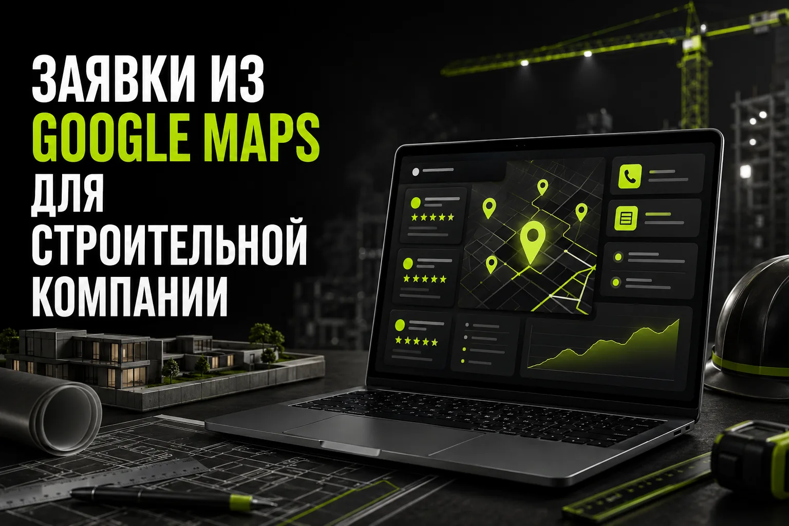 Заявки из Google Maps для строительной компании