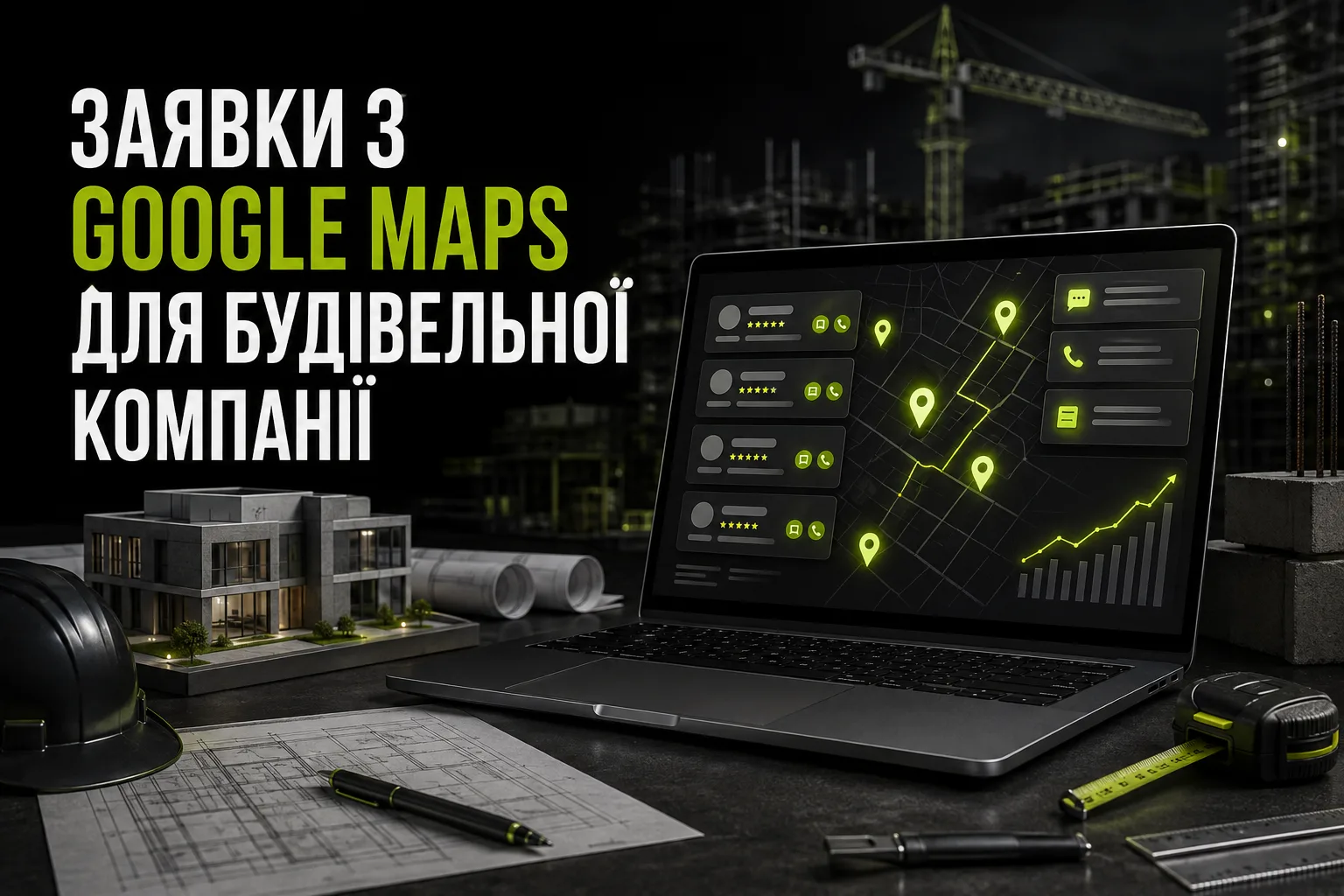 Заявки з Google Maps для будівельної компанії