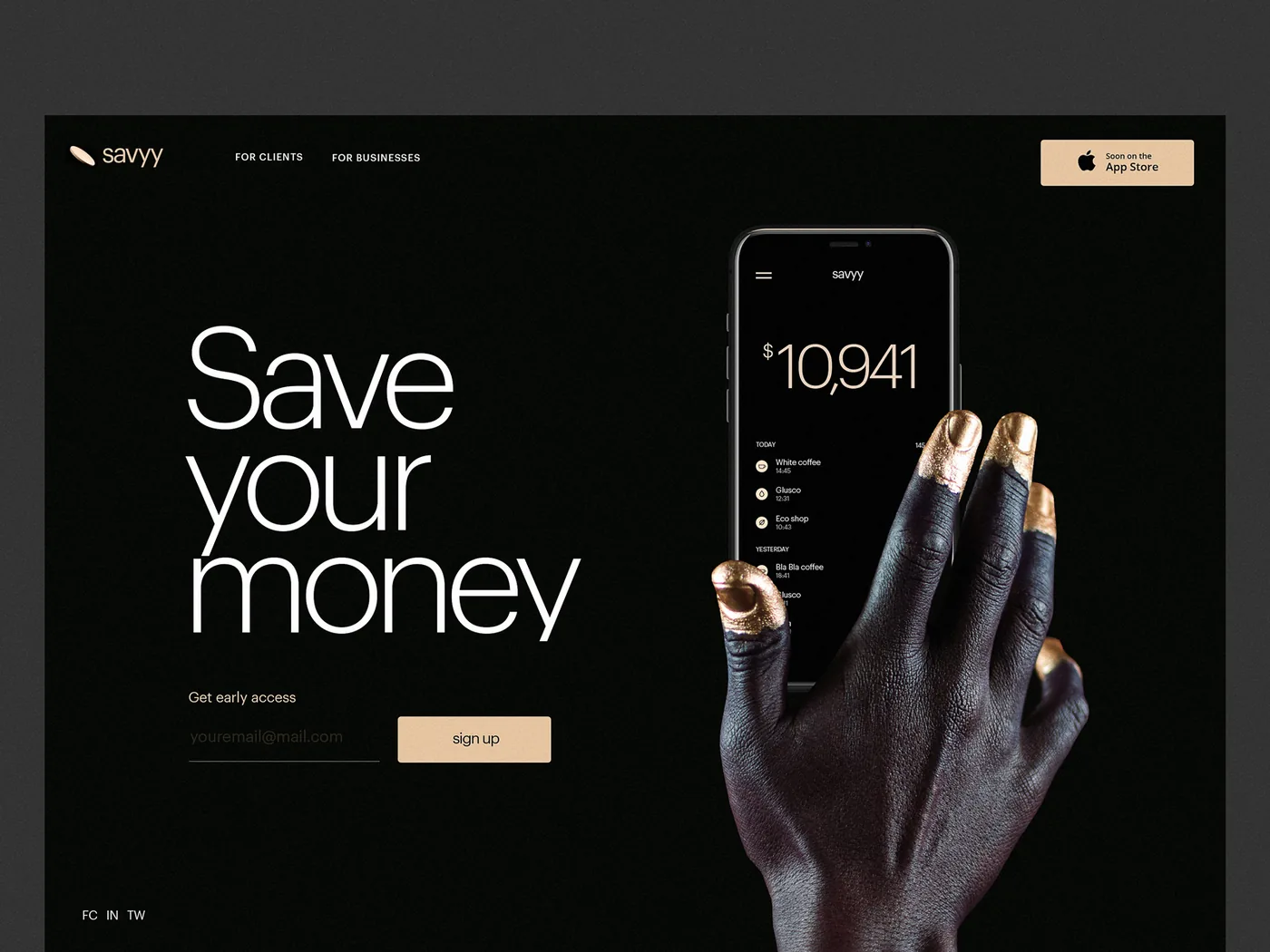 Landing page creation